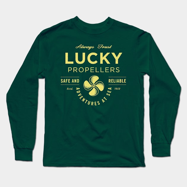 Lucky Propellers Long Sleeve T-Shirt by visualcraftsman.com